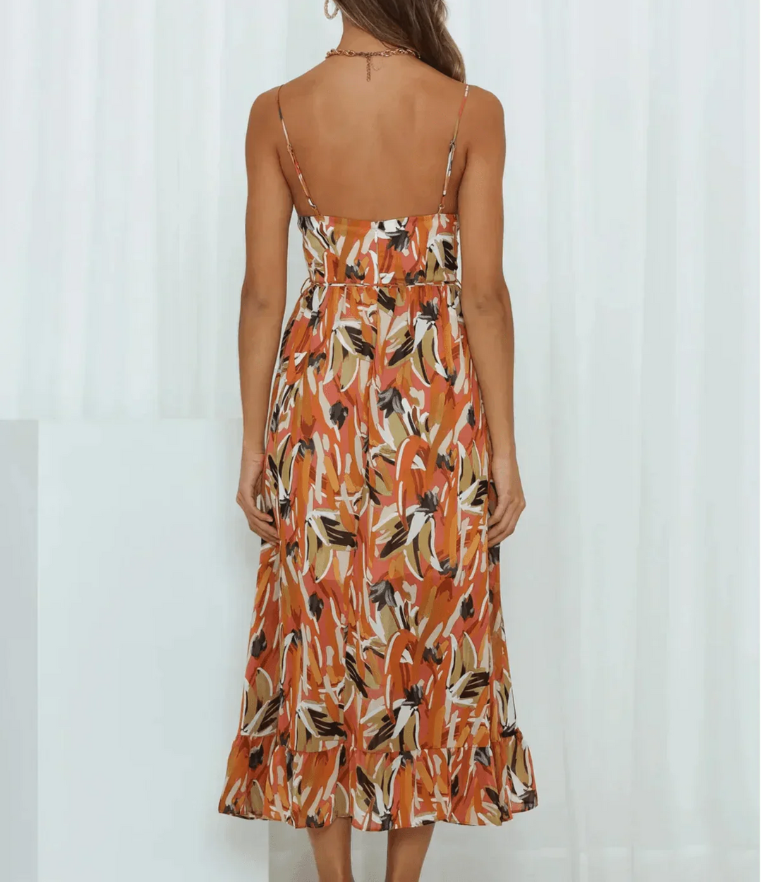 Kalista | Vestido Midi de Color Brillante