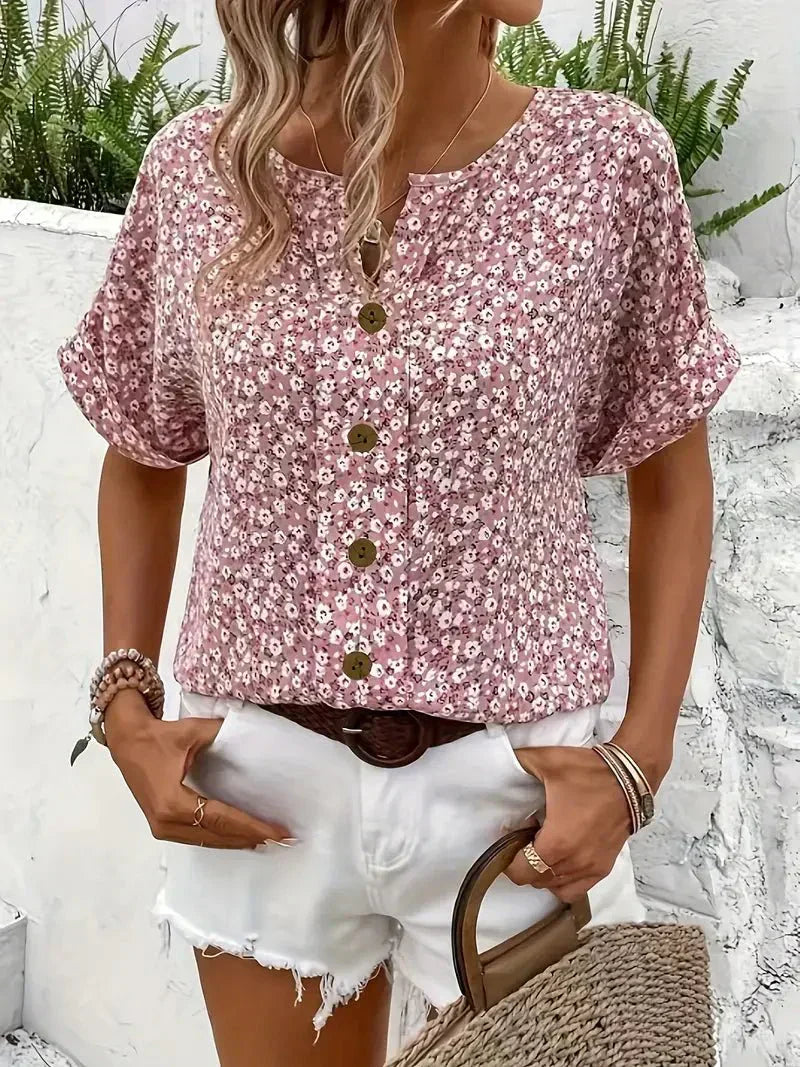 Wolena | Blusa Wildflower Notch