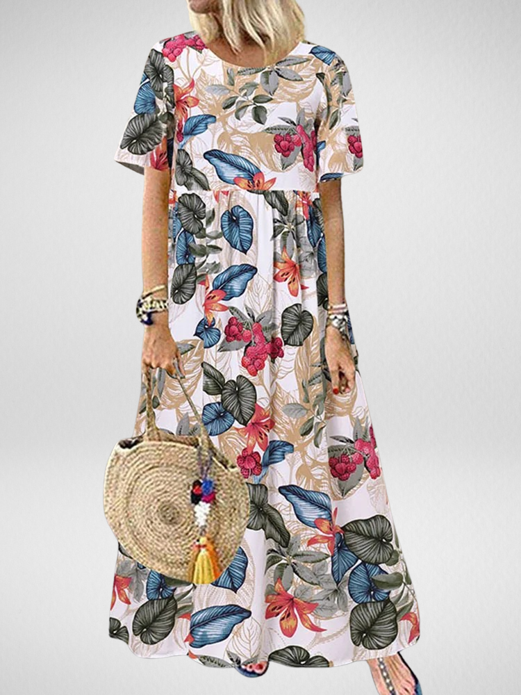 Aviva™ | Vestito Maxi Boho Floreale