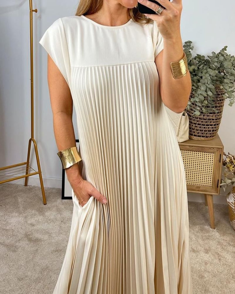La Scintilla | Abito Plissettato Senza Maniche