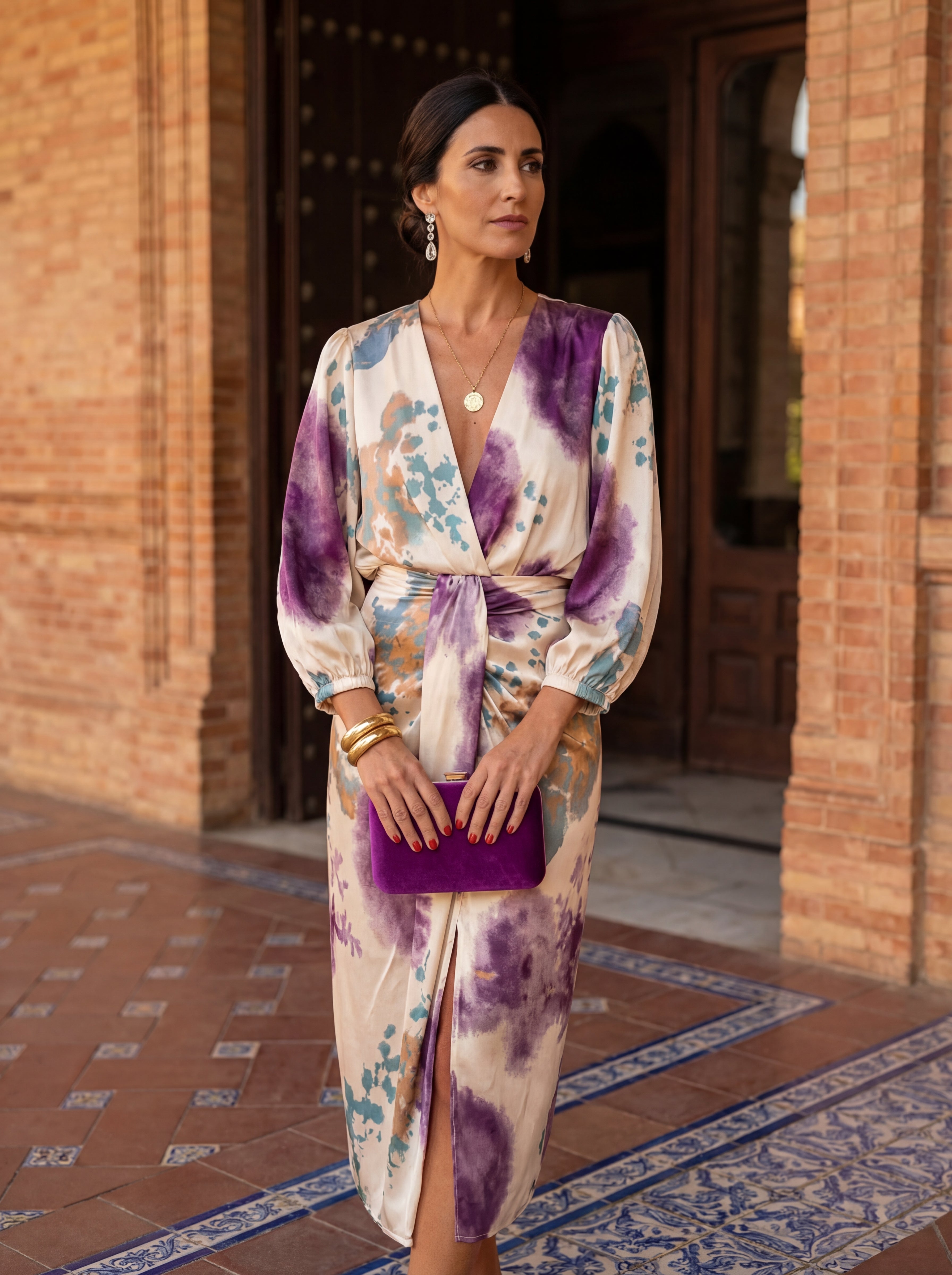 Valeria - Vestido de primavera elegante con escote en V