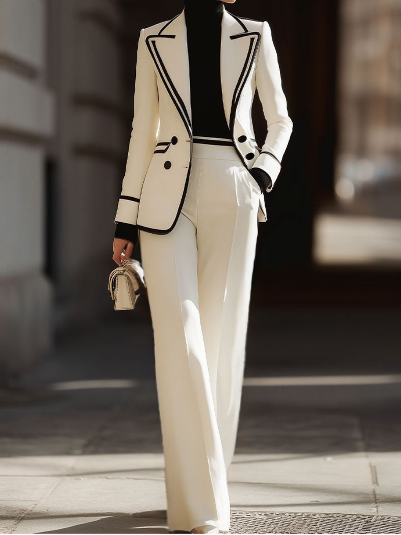 Kaushini | Completo a Due Pezzi con Pantaloni Ampi