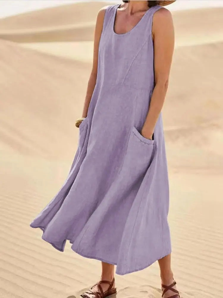 Avenza | Vestido Maxi Confort Natural Chloé