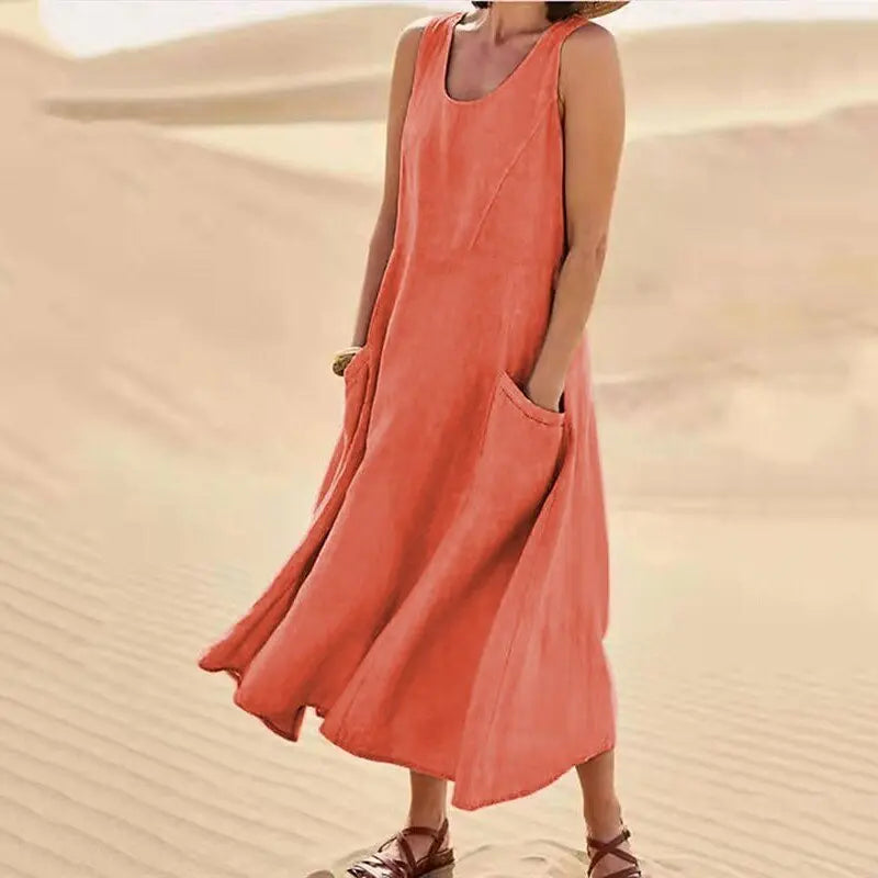Avenza | Vestido Maxi Confort Natural Chloé
