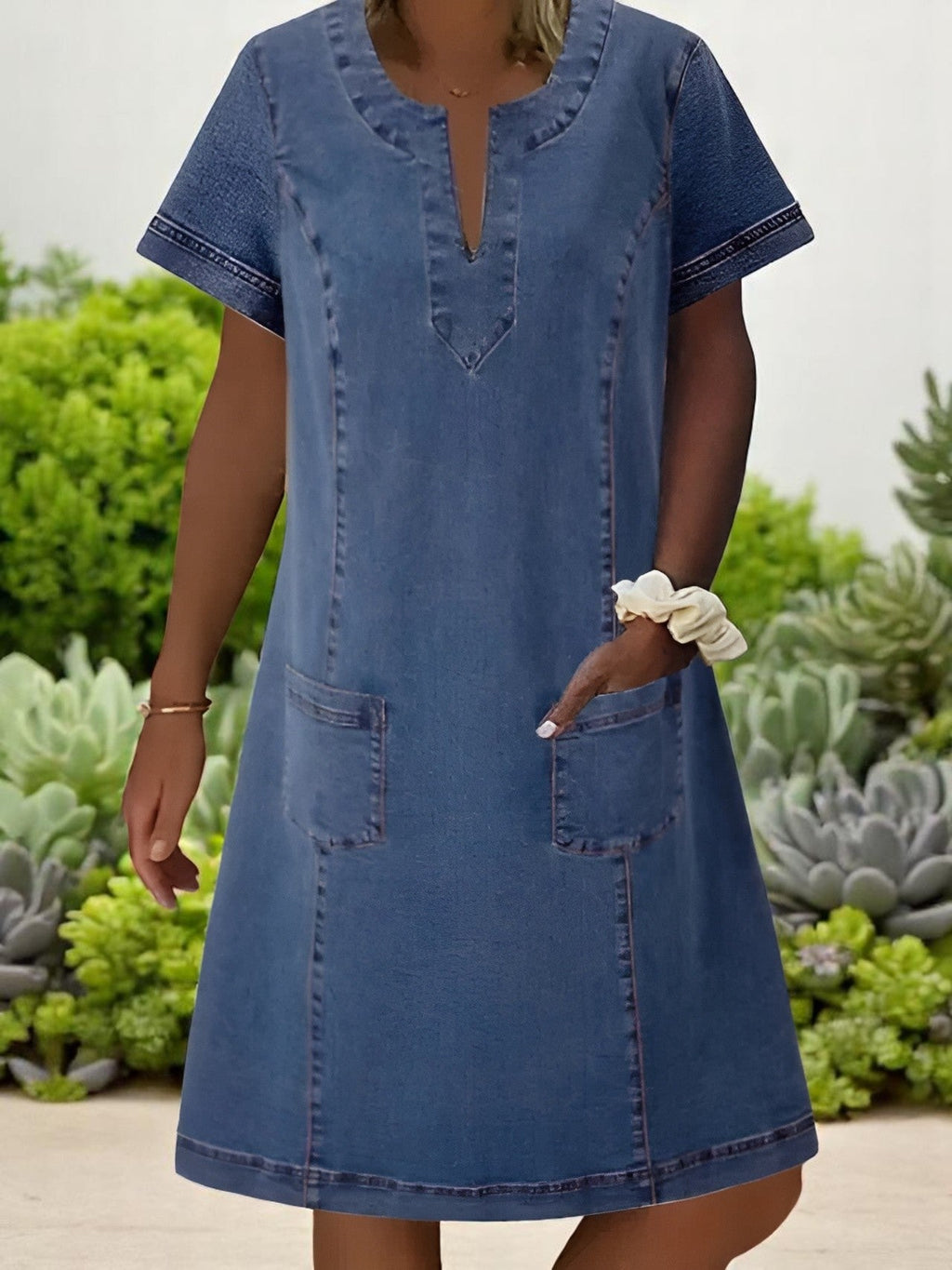 Liz™ | Vestido de Denim Casual