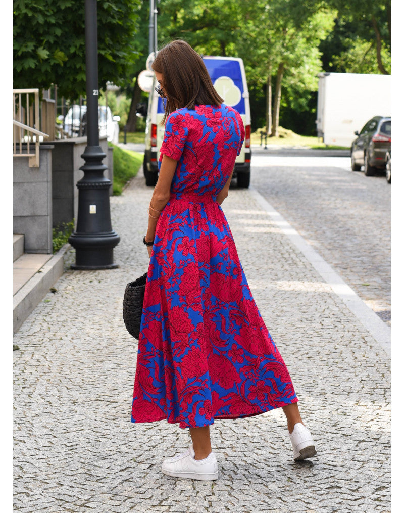 Talia™ | Vestito floreale elegante con scollo a V