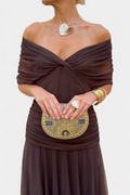 Florendra™ | Vestido Largo Floral con Cuello en V