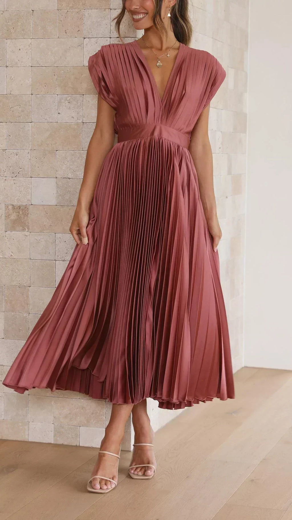Genevieve | Vestido Elegante con Pliegues