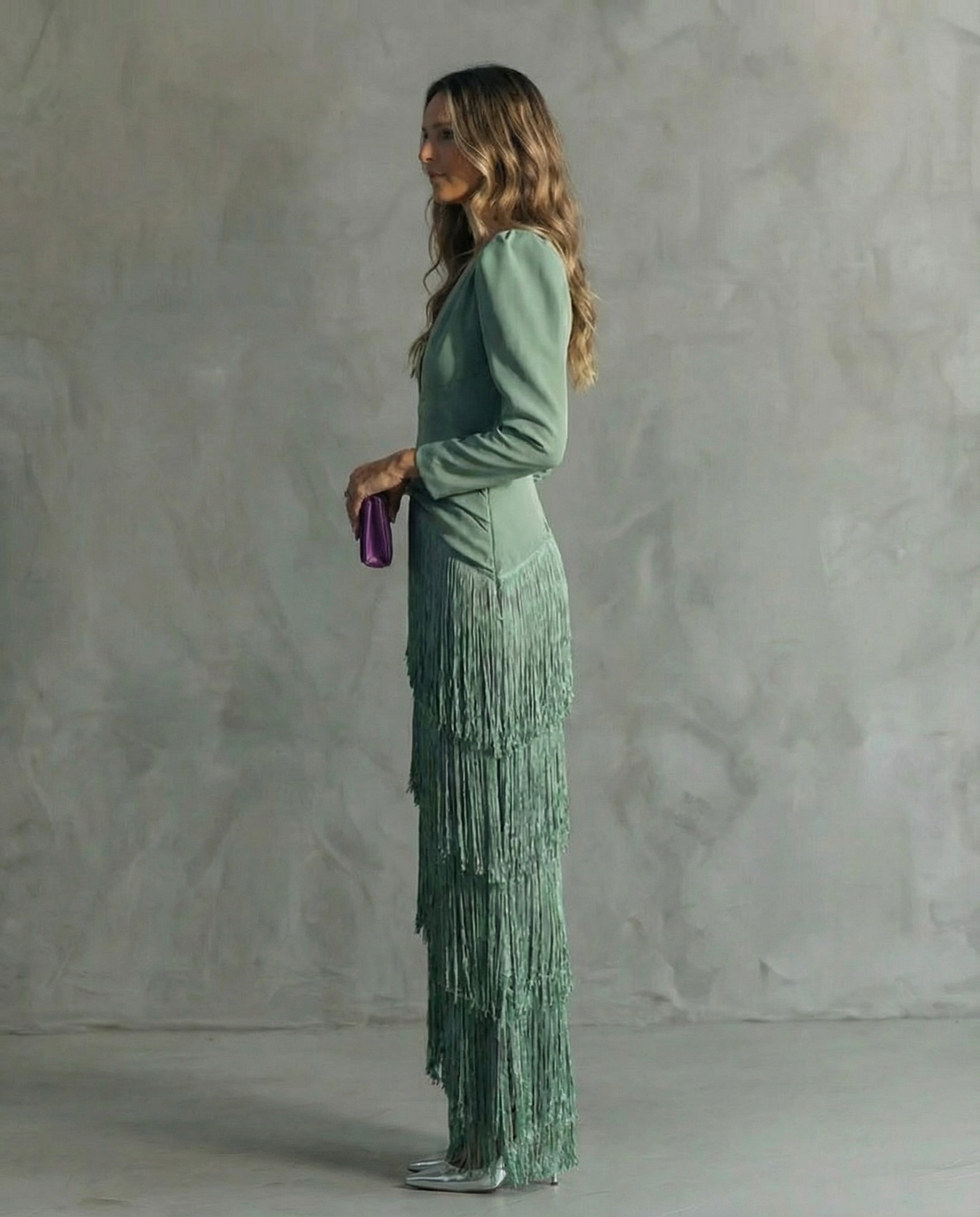 Lunara | Vestido Elegante con Flecos Élise