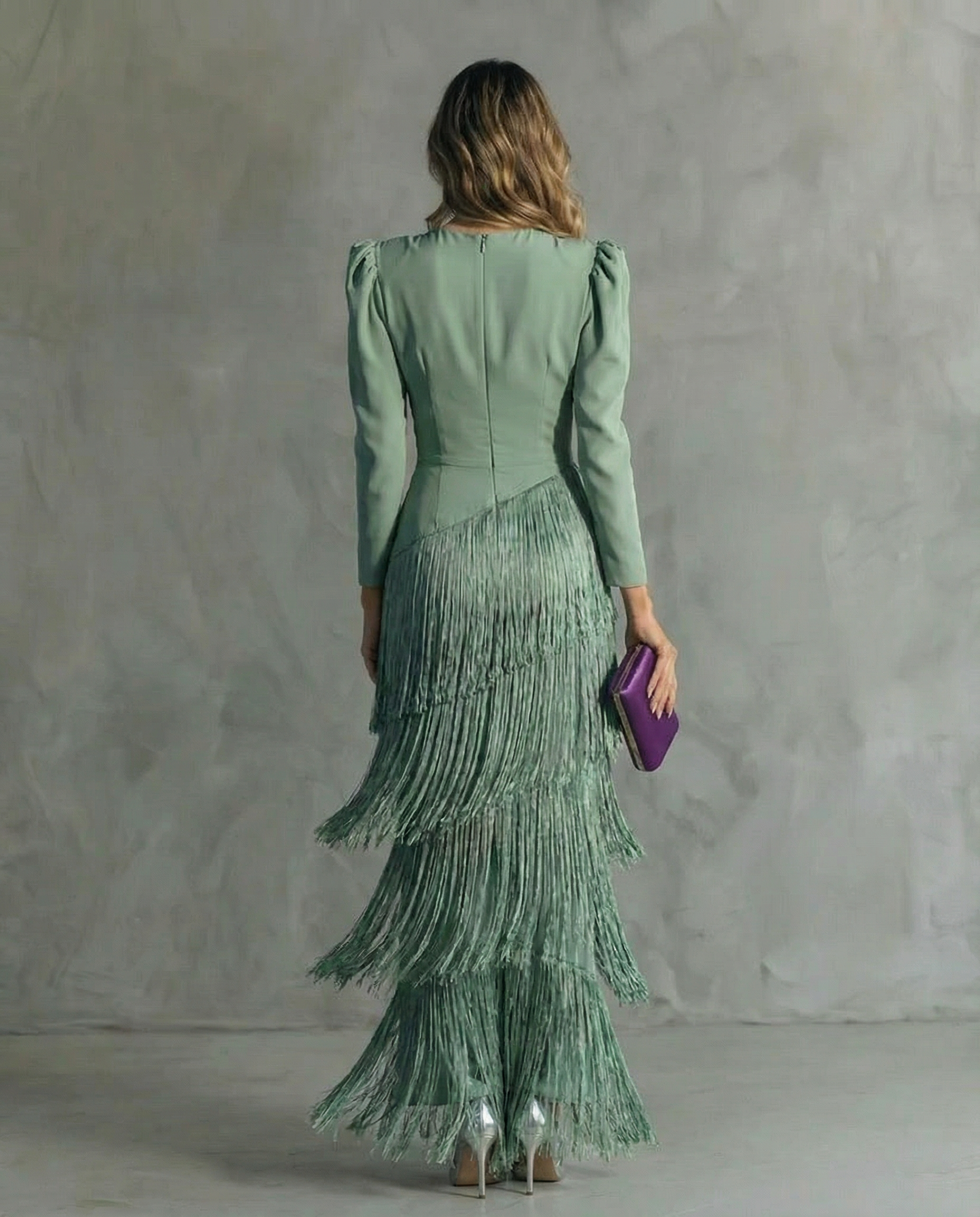 Lunara | Vestido Elegante con Flecos Élise