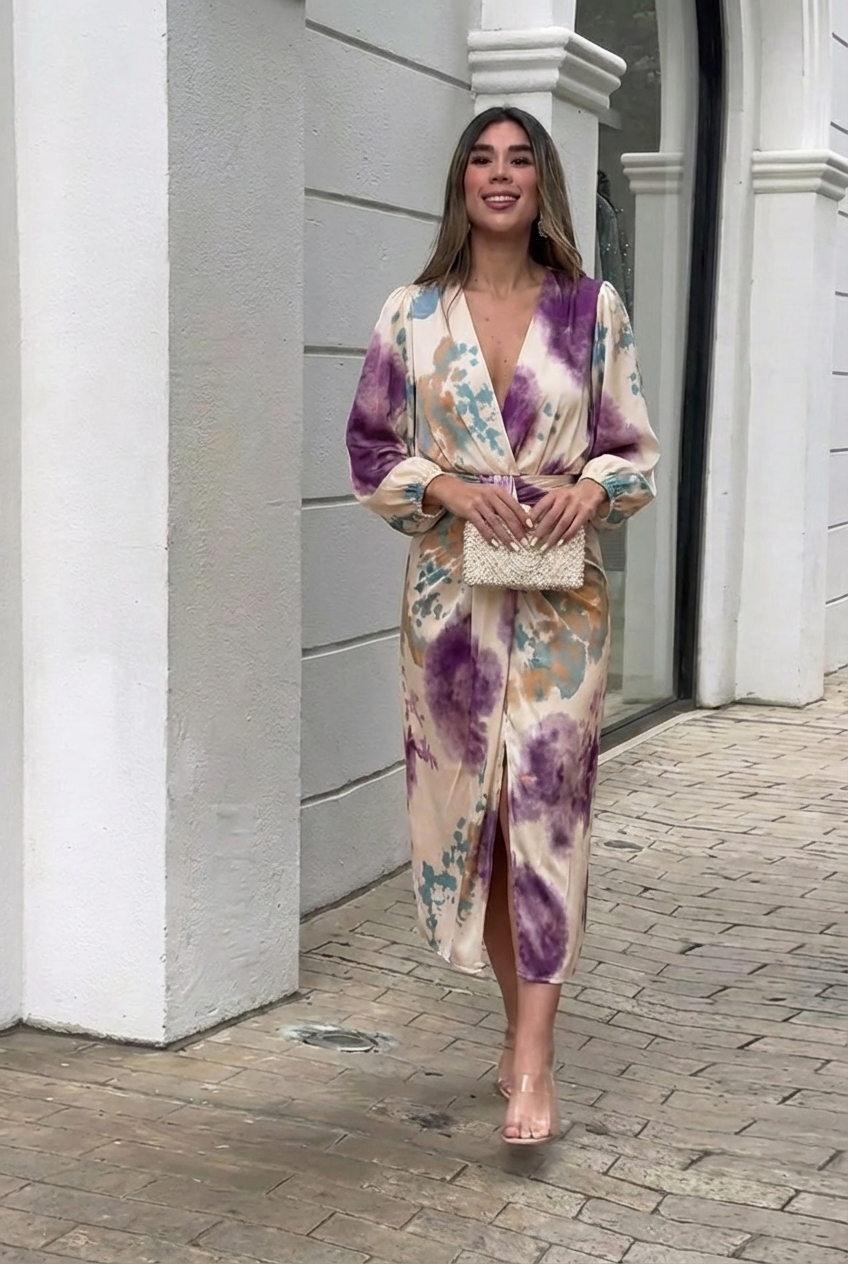 Valeria | Vestito elegante con escote en V