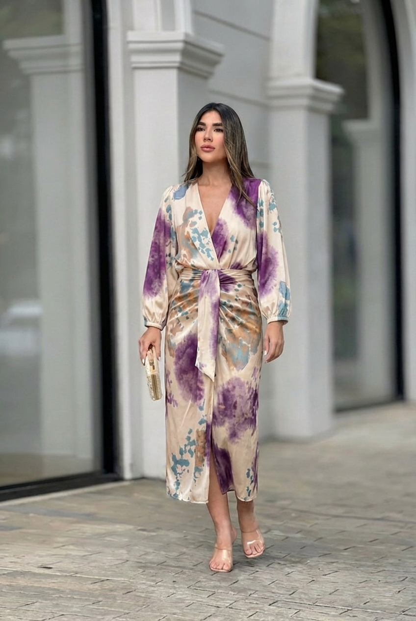 Valeria | Vestito elegante con escote en V