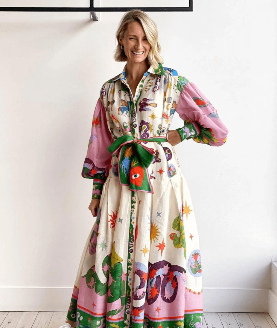 Olamit™ | Abito Maxi Italiano
