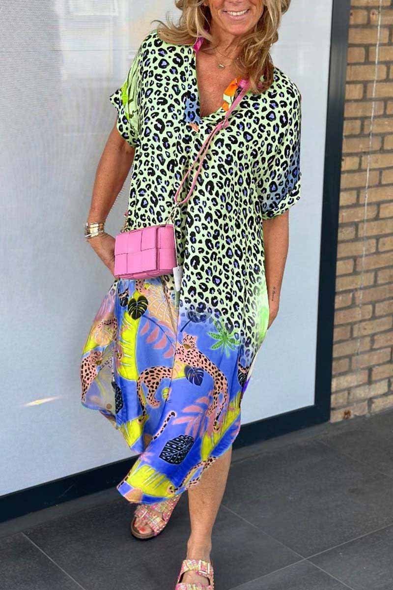 Eri™ | Vestido Casual con Estampado de Leopardo