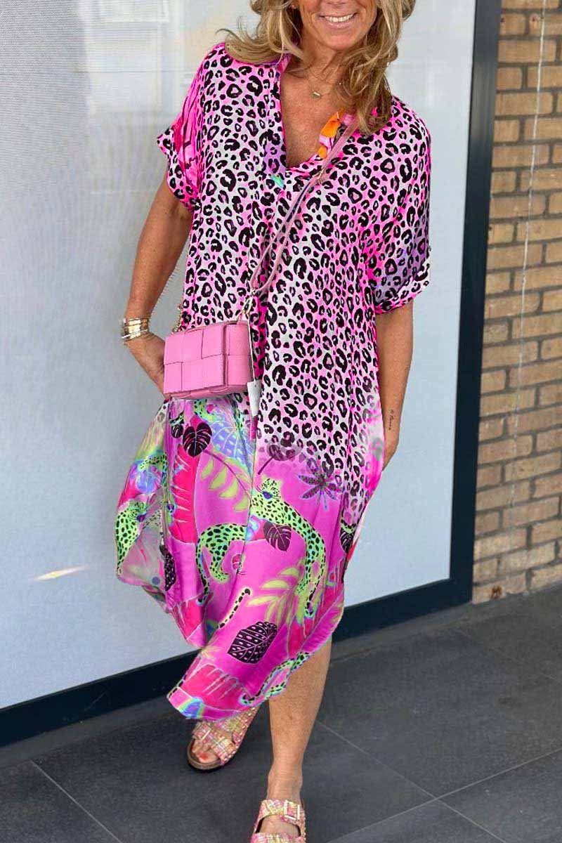 Eri™ | Vestido Casual con Estampado de Leopardo