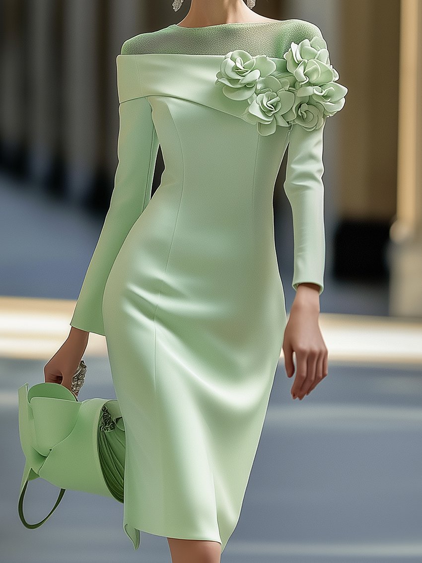 Mar | VESTIDO DE LUJO CON HOMBROS DESCUBIERTOS